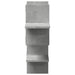 Raft de perete, gri beton, 124,5x18x60,5 cm, lemn prelucrat - WALTI WALTI