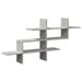 Raft de perete, gri beton, 124,5x18x60,5 cm, lemn prelucrat - WALTI WALTI