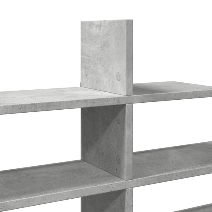 Raft de perete, gri beton, 124,5x18x60,5 cm, lemn prelucrat - WALTI WALTI