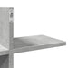 Raft de perete, gri beton, 124,5x18x60,5 cm, lemn prelucrat - WALTI WALTI