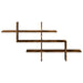 Raft perete, stejar fumuriu, 124,5x18x60,5 cm, lemn prelucrat - WALTI WALTI