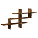 Raft perete, stejar fumuriu, 124,5x18x60,5 cm, lemn prelucrat - WALTI WALTI