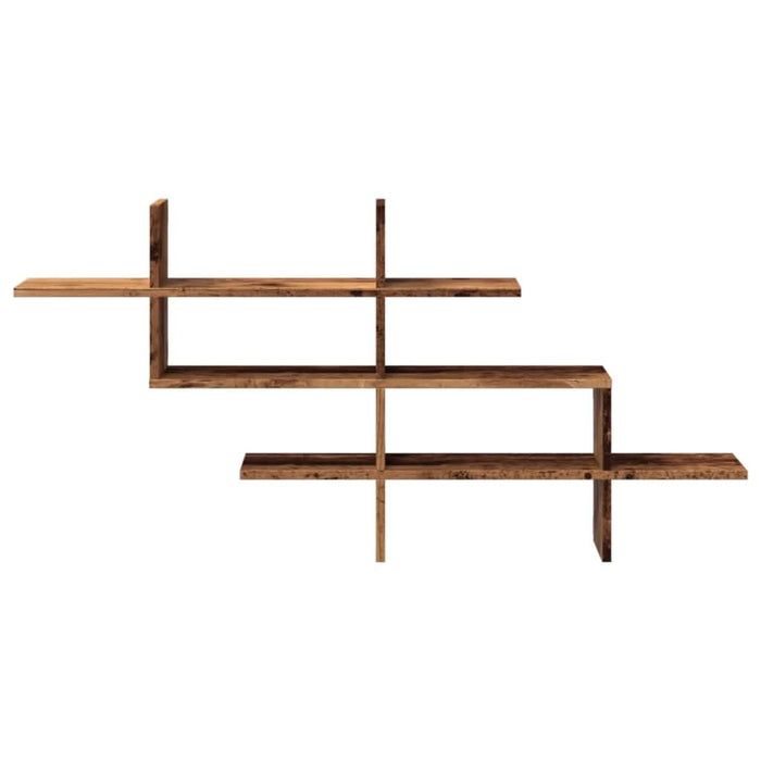Raft de perete, lemn vechi, 124,5x18x60,5 cm, lemn prelucrat - WALTI WALTI
