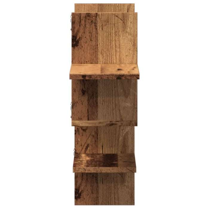 Raft de perete, lemn vechi, 124,5x18x60,5 cm, lemn prelucrat - WALTI WALTI