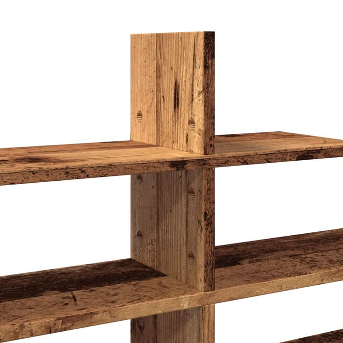 Raft de perete, lemn vechi, 124,5x18x60,5 cm, lemn prelucrat - WALTI WALTI