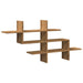 Raft de perete stejar artizanal 124,5x18x60,5 cm lemn prelucrat - WALTI WALTI