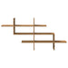Raft de perete stejar artizanal 124,5x18x60,5 cm lemn prelucrat - WALTI WALTI