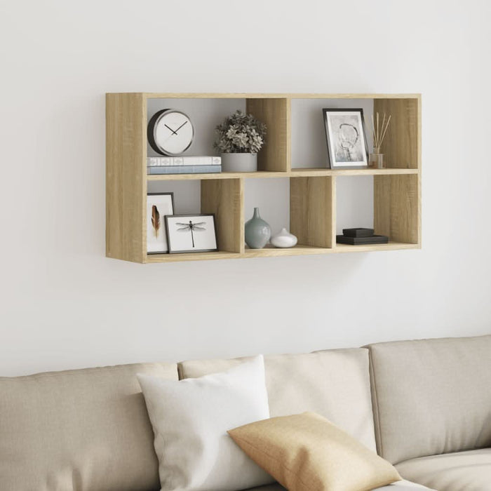Raft de perete, stejar sonoma, 100x25x50 cm, lemn prelucrat - WALTI WALTI