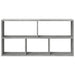 Raft de perete, gri beton, 100x25x50 cm, lemn prelucrat - WALTI WALTI