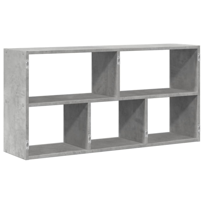 Raft de perete, gri beton, 100x25x50 cm, lemn prelucrat - WALTI WALTI