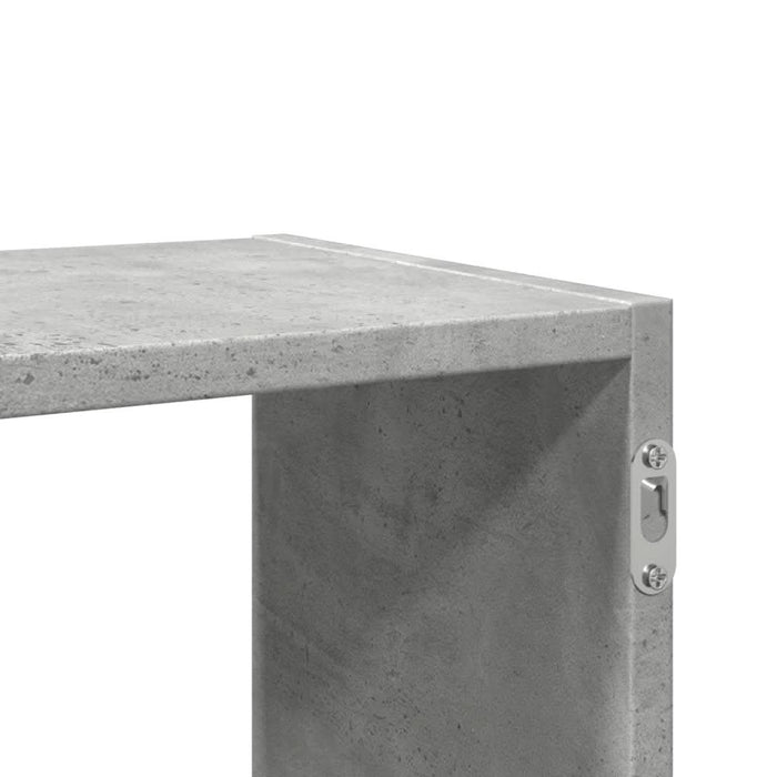 Raft de perete, gri beton, 100x25x50 cm, lemn prelucrat - WALTI WALTI