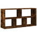 Raft de perete, stejar fumuriu, 100x25x50 cm, lemn prelucrat - WALTI WALTI