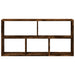 Raft de perete, stejar fumuriu, 100x25x50 cm, lemn prelucrat - WALTI WALTI