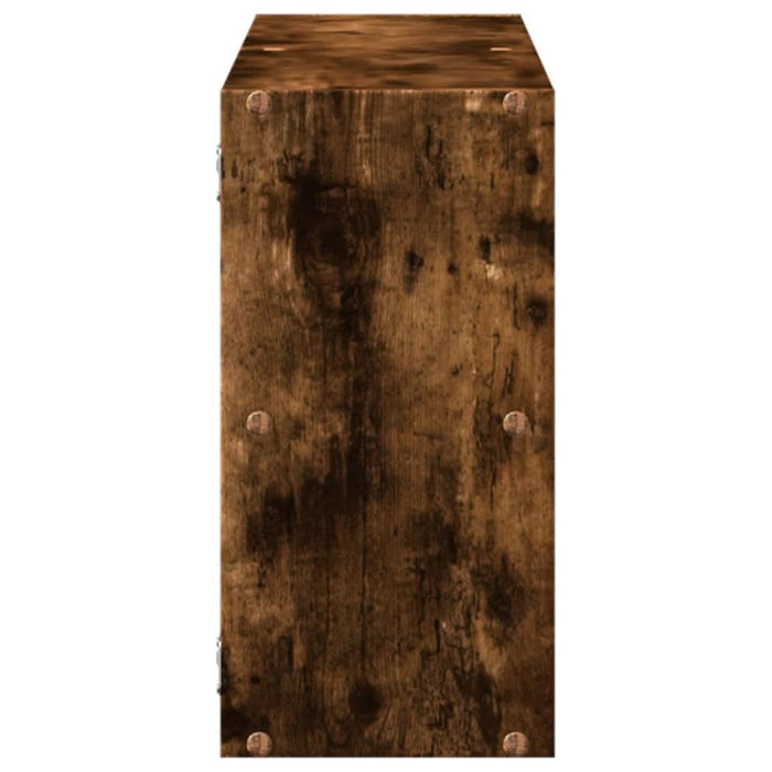 Raft de perete, stejar fumuriu, 100x25x50 cm, lemn prelucrat - WALTI WALTI