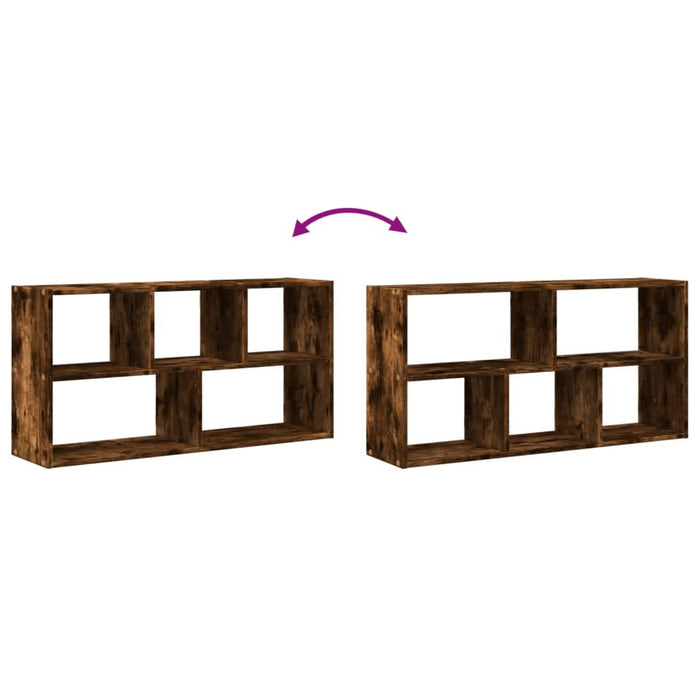 Raft de perete, stejar fumuriu, 100x25x50 cm, lemn prelucrat - WALTI WALTI