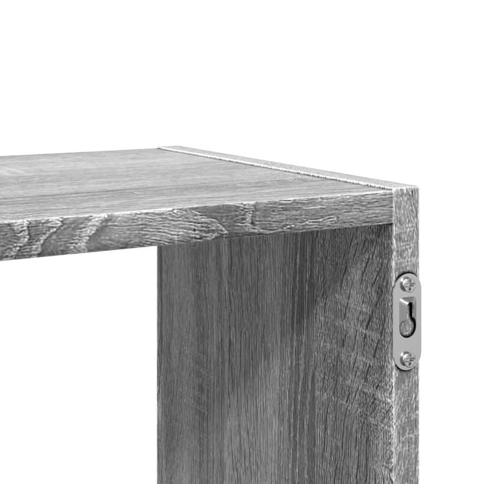 Raft de perete, gri sonoma, 100x25x50 cm, lemn prelucrat - WALTI WALTI