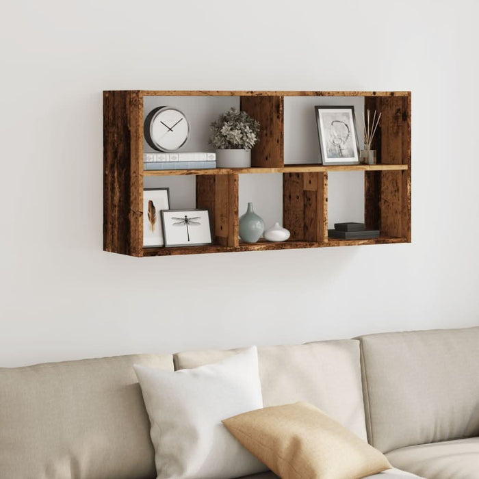 Raft de perete, lemn vechi, 100x25x50 cm, lemn prelucrat - WALTI WALTI