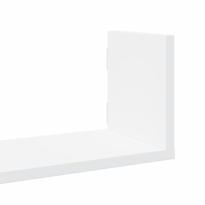 Rafturi de perete, 3 buc., alb, 58x18x18 cm, lemn prelucrat WALTI