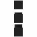Rafturi de perete, 3 buc., negru, 58x18x18 cm, lemn prelucrat - WALTI WALTI