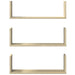 Rafturi perete 3 buc. stejar sonoma 58x18x18 cm lemn prelucrat - WALTI WALTI