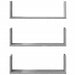 Rafturi de perete 3 buc. gri sonoma 58x18x18 cm lemn prelucrat - WALTI WALTI