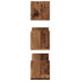 Rafturi perete, 3 buc., lemn vechi, 58x18x18 cm, lemn prelucrat - WALTI WALTI
