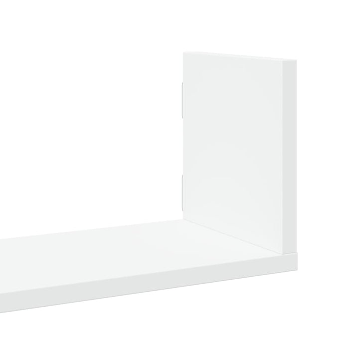 Rafturi de perete, 3 buc., alb, 80x18x18 cm, lemn prelucrat WALTI