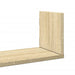 Rafturi perete 3 buc. stejar sonoma 80x18x18 cm lemn prelucrat - WALTI WALTI