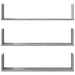 Rafturi de perete 3 buc. gri sonoma 80x18x18 cm lemn prelucrat - WALTI WALTI