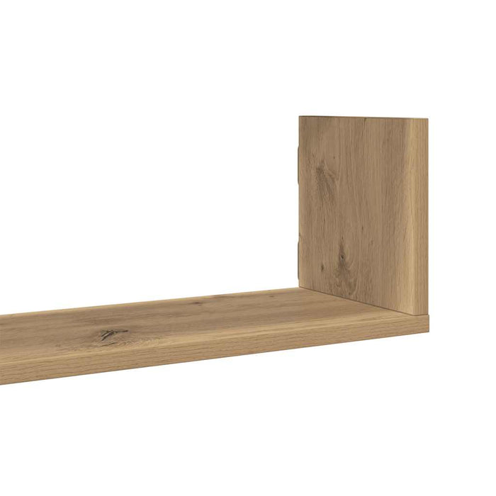 Rafturi perete 3buc. stejar artizanal 80x18x18cm lemn prelucrat - WALTI WALTI
