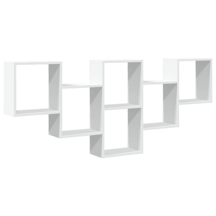 Raft de perete, alb, 159x18x66 cm, lemn prelucrat - WALTI WALTI