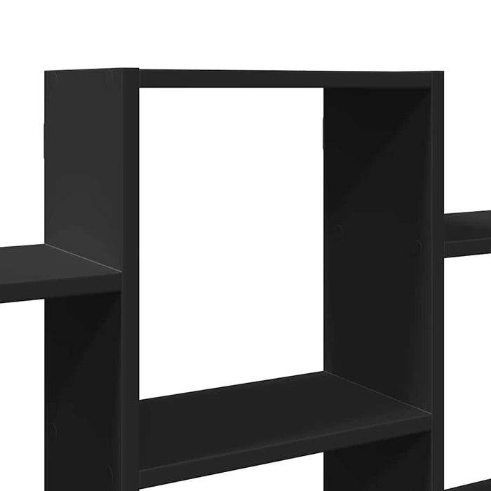 Raft de perete, negru, 159x18x66 cm, lemn prelucrat WALTI