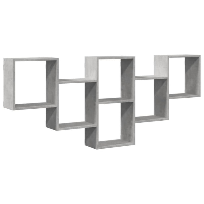 Raft de perete, gri beton, 159x18x66 cm, lemn prelucrat - WALTI WALTI