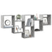 Raft de perete, gri beton, 159x18x66 cm, lemn prelucrat - WALTI WALTI