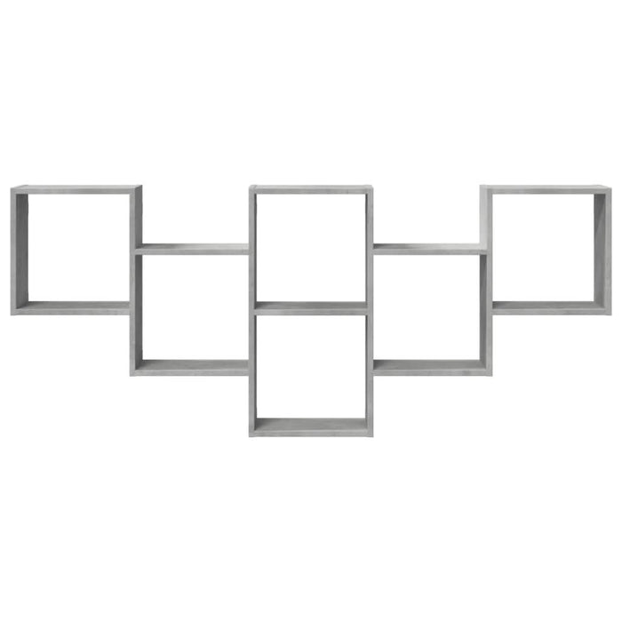 Raft de perete, gri beton, 159x18x66 cm, lemn prelucrat - WALTI WALTI