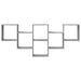 Raft de perete, gri beton, 159x18x66 cm, lemn prelucrat - WALTI WALTI