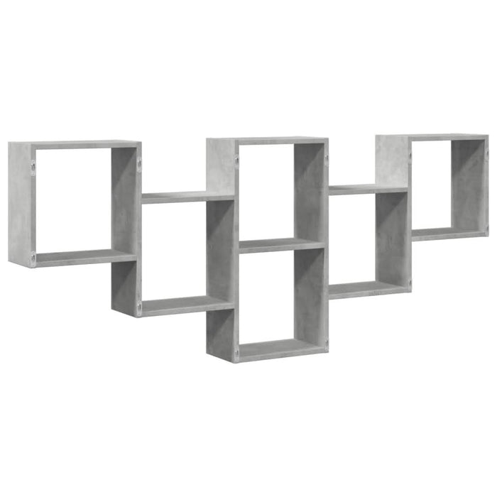Raft de perete, gri beton, 159x18x66 cm, lemn prelucrat - WALTI WALTI