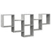 Raft de perete, gri beton, 159x18x66 cm, lemn prelucrat - WALTI WALTI