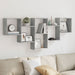 Raft de perete, gri beton, 159x18x66 cm, lemn prelucrat - WALTI WALTI