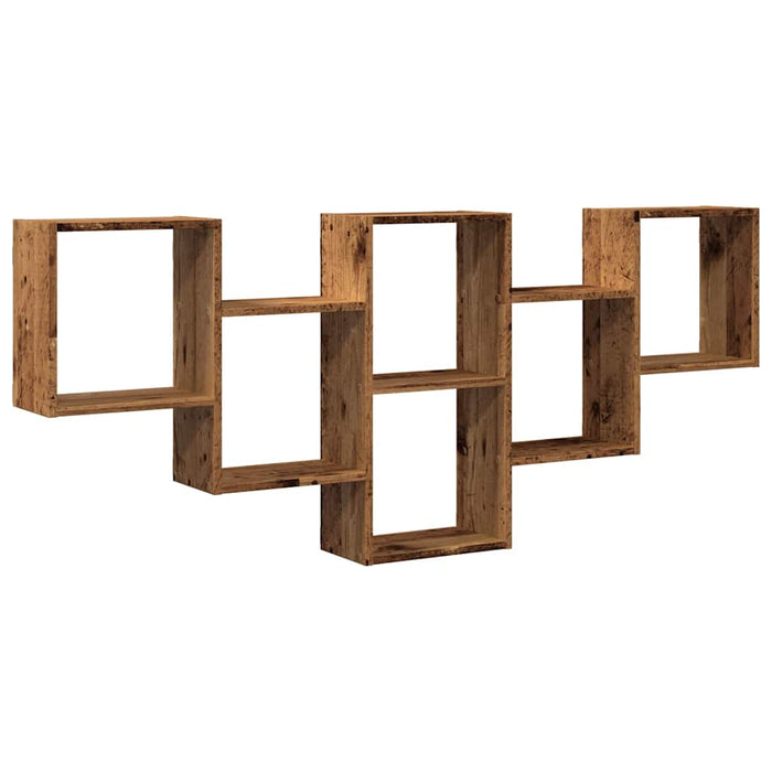 Raft de perete, lemn vechi, 159x18x66 cm, lemn prelucrat - WALTI WALTI