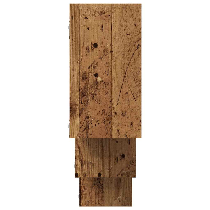 Raft de perete, lemn vechi, 159x18x66 cm, lemn prelucrat - WALTI WALTI