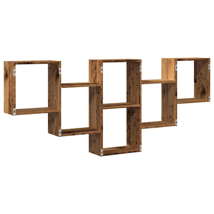 Raft de perete, lemn vechi, 159x18x66 cm, lemn prelucrat - WALTI WALTI