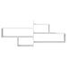 Raft de perete, alb, 167,5x18x68 cm, lemn prelucrat - WALTI WALTI