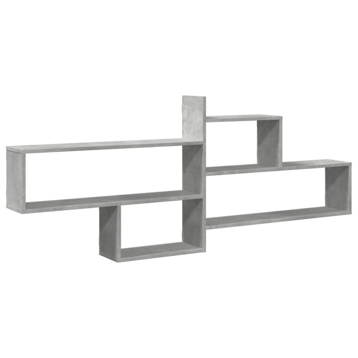 Raft de perete, gri beton, 167,5x18x68 cm, lemn prelucrat - WALTI WALTI