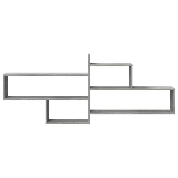 Raft de perete, gri beton, 167,5x18x68 cm, lemn prelucrat - WALTI WALTI