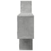 Raft de perete, gri beton, 167,5x18x68 cm, lemn prelucrat - WALTI WALTI