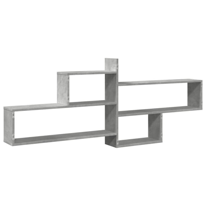Raft de perete, gri beton, 167,5x18x68 cm, lemn prelucrat - WALTI WALTI