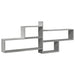 Raft de perete, gri beton, 167,5x18x68 cm, lemn prelucrat - WALTI WALTI