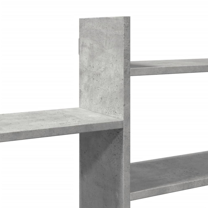 Raft de perete, gri beton, 167,5x18x68 cm, lemn prelucrat - WALTI WALTI