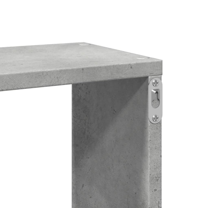 Raft de perete, gri beton, 167,5x18x68 cm, lemn prelucrat - WALTI WALTI